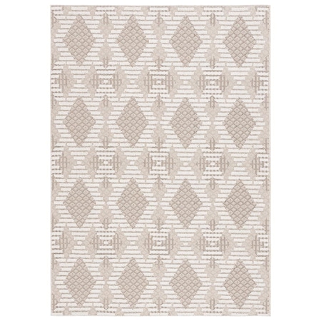 Safavieh 4 x 6 ft. Global Contemporary Rectangle Area Rug Beige & Ivory GLB420B-4